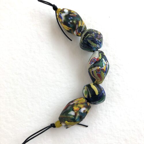 Abstract Art Recycled Glass Beads