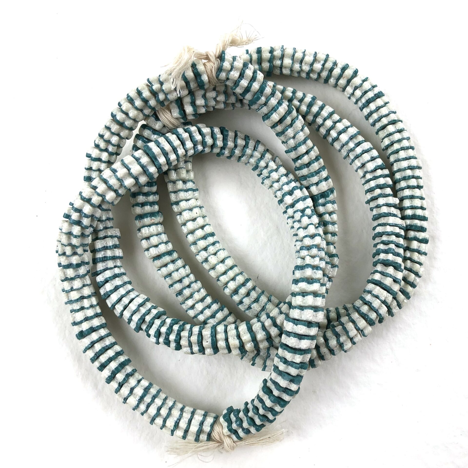 Green Flower Spacer Beads