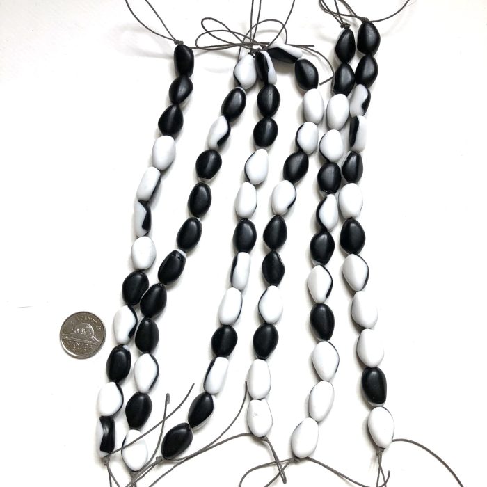 Black and White Beads