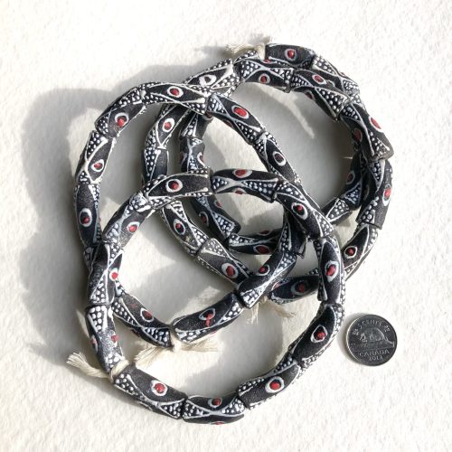 Handpainted Recycled Glass Beads
