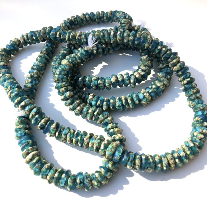 Fused Recycled Glass Beads Lifesaver