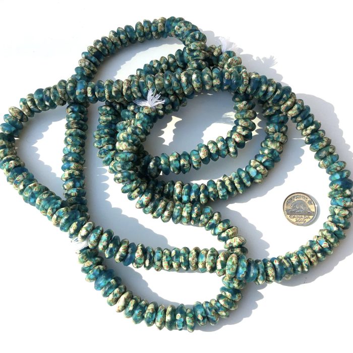 Fused Recycled Glass Beads Lifesaver