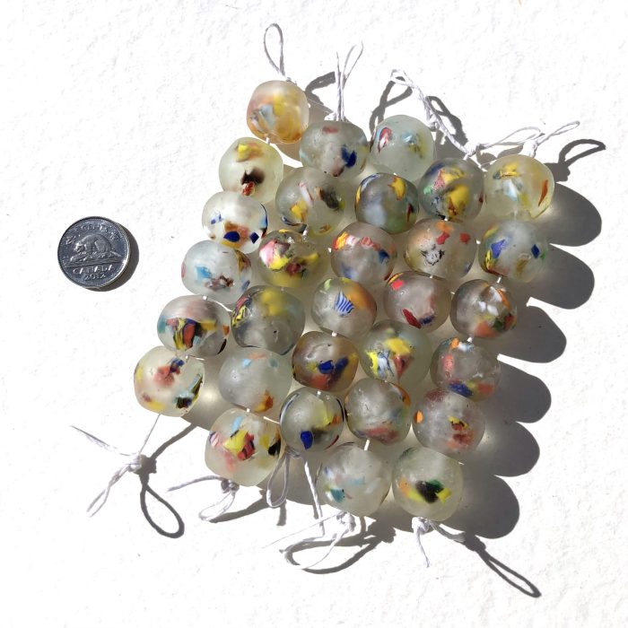 Size 6 Fused Recycled Glass Beads