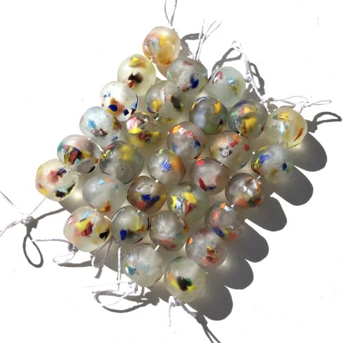 Size 6 Fused Recycled Glass Beads