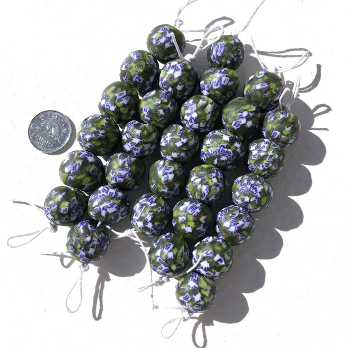 Size 6 Fused Recycled Glass Beads