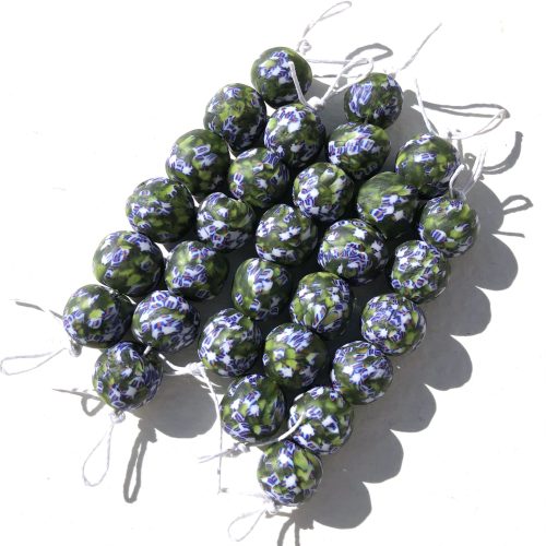 Size 6 Fused Recycled Glass Beads