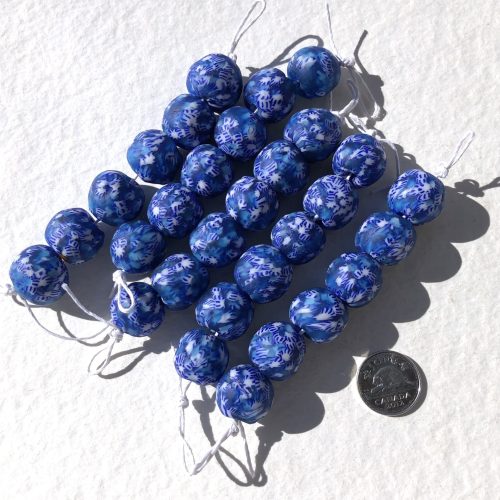 Size 6 Fused Recycled Glass Beads