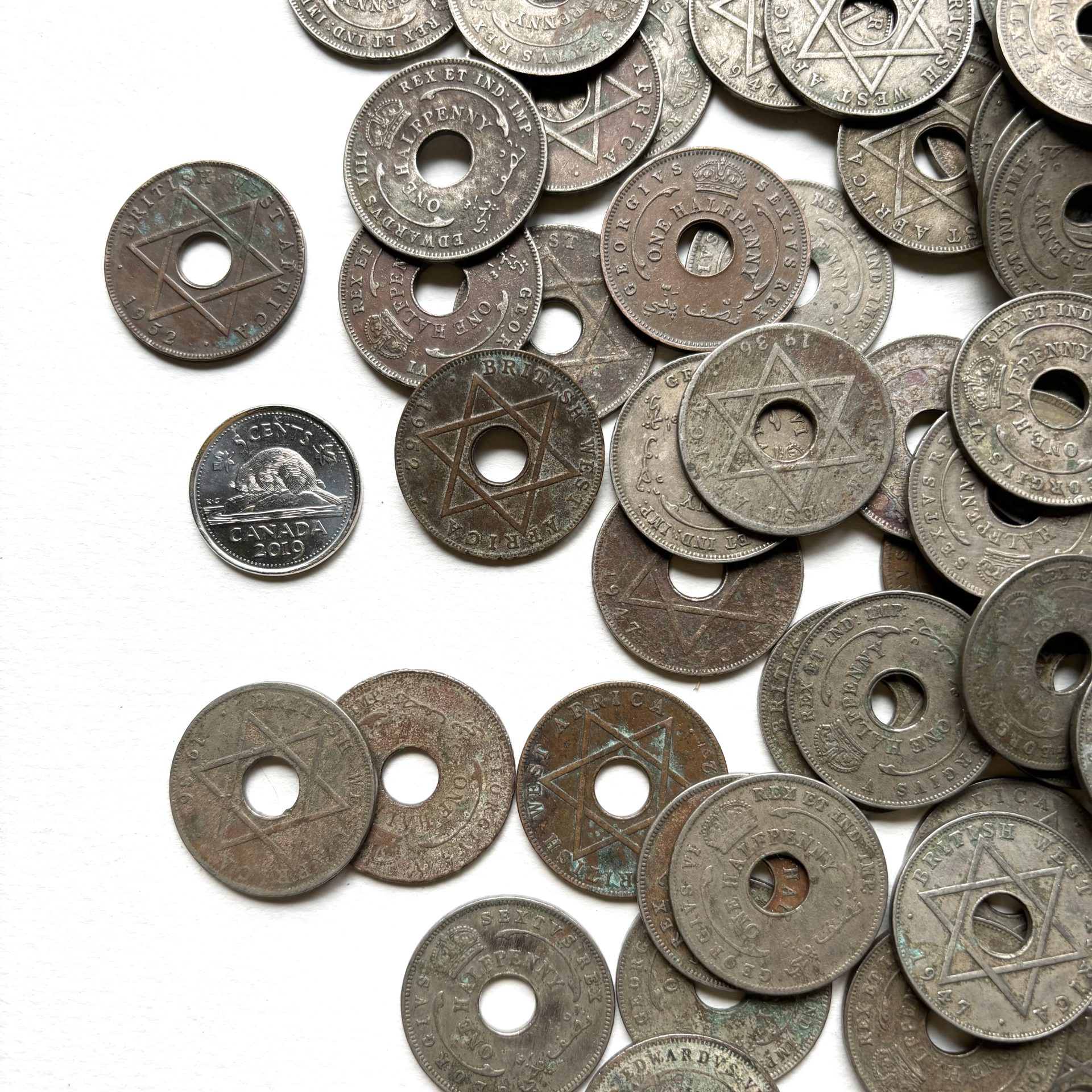 Old West African Coins
