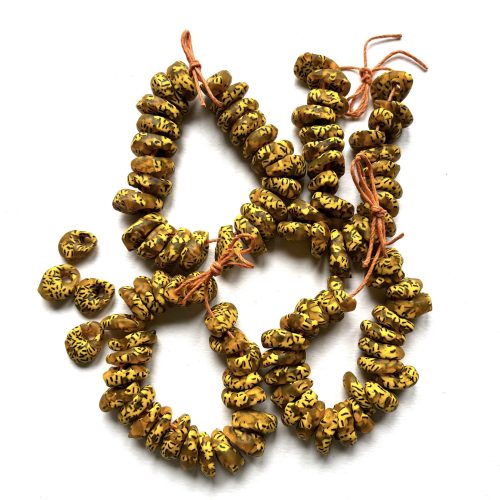 Recycled Glass Teardrop Beads