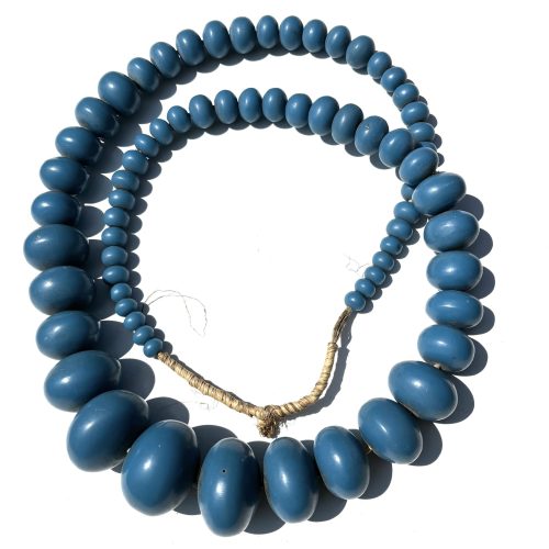 Blue African Amber Beads