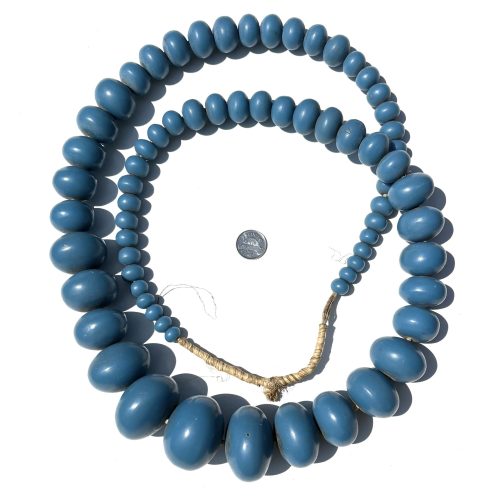 Blue African Amber Beads